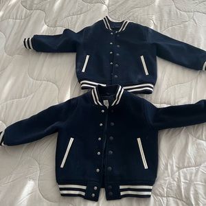 2 toddle boy Gap varsity jackets
